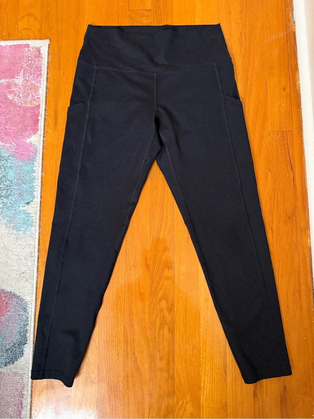 aerie Black High-Waist Leggings with Side Pockets
